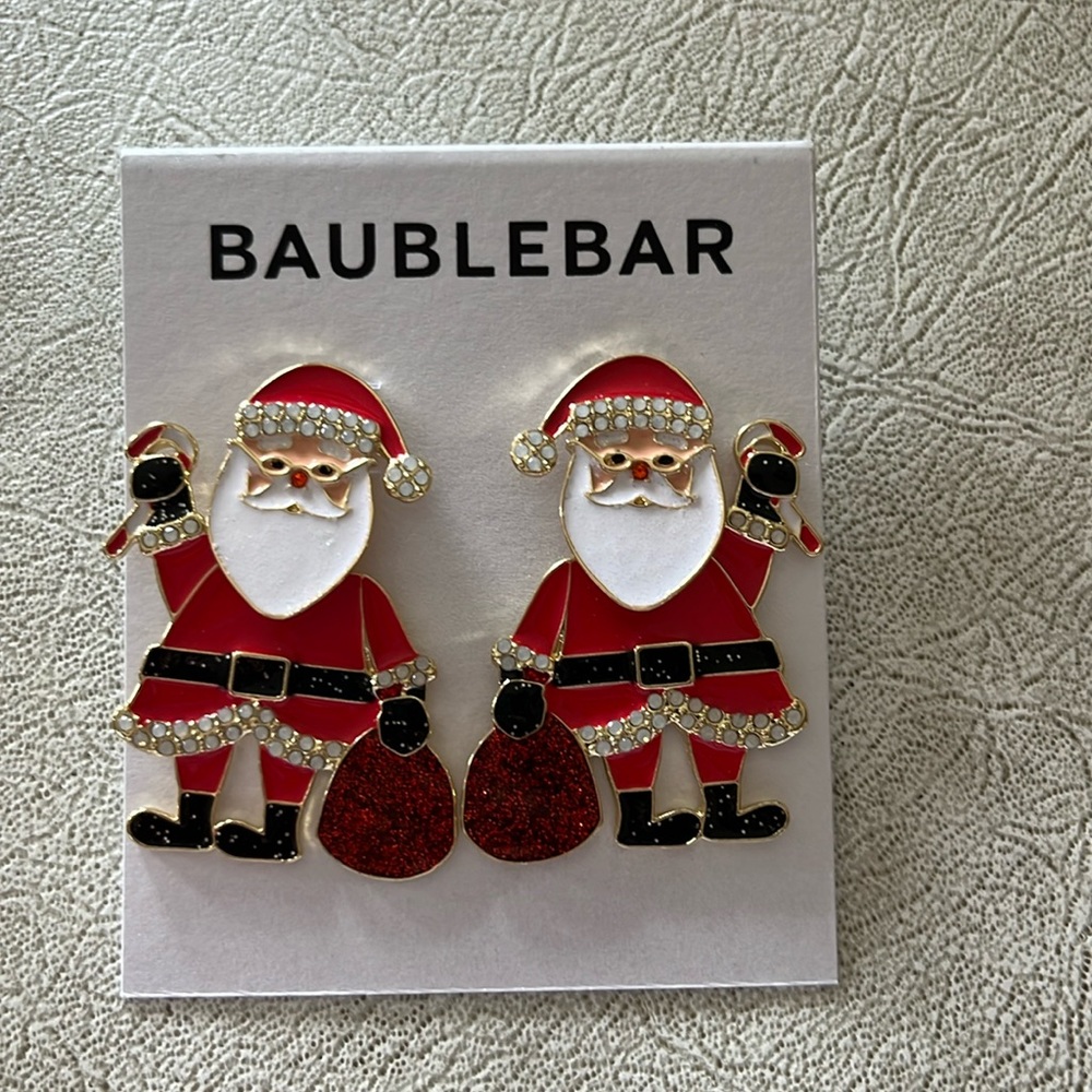 Baublebar Santa Claus earrings brand new